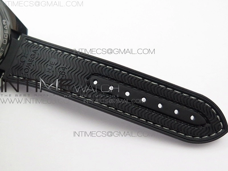 Planet Ocean 45.5mm Deep Black Real Ceramic VSF 1:1 Best Edition on Black Nylon Strap A8906 Super Clone